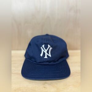Navy Baseball Cap with NY Yankees Team Embroidery